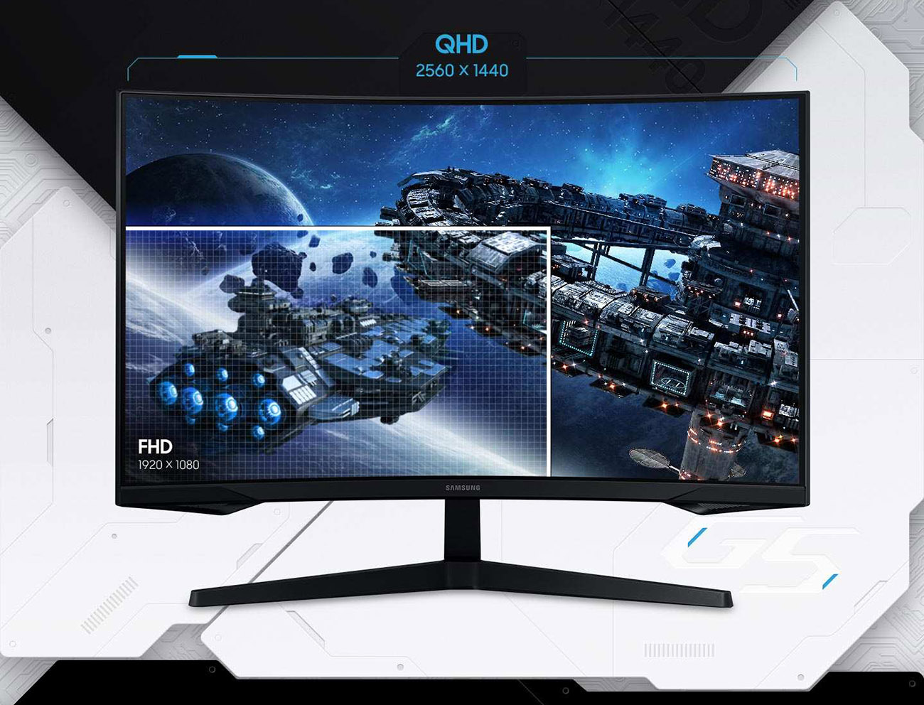 SAMSUNG Odyssey G55C Series Curved Gaming Monitor